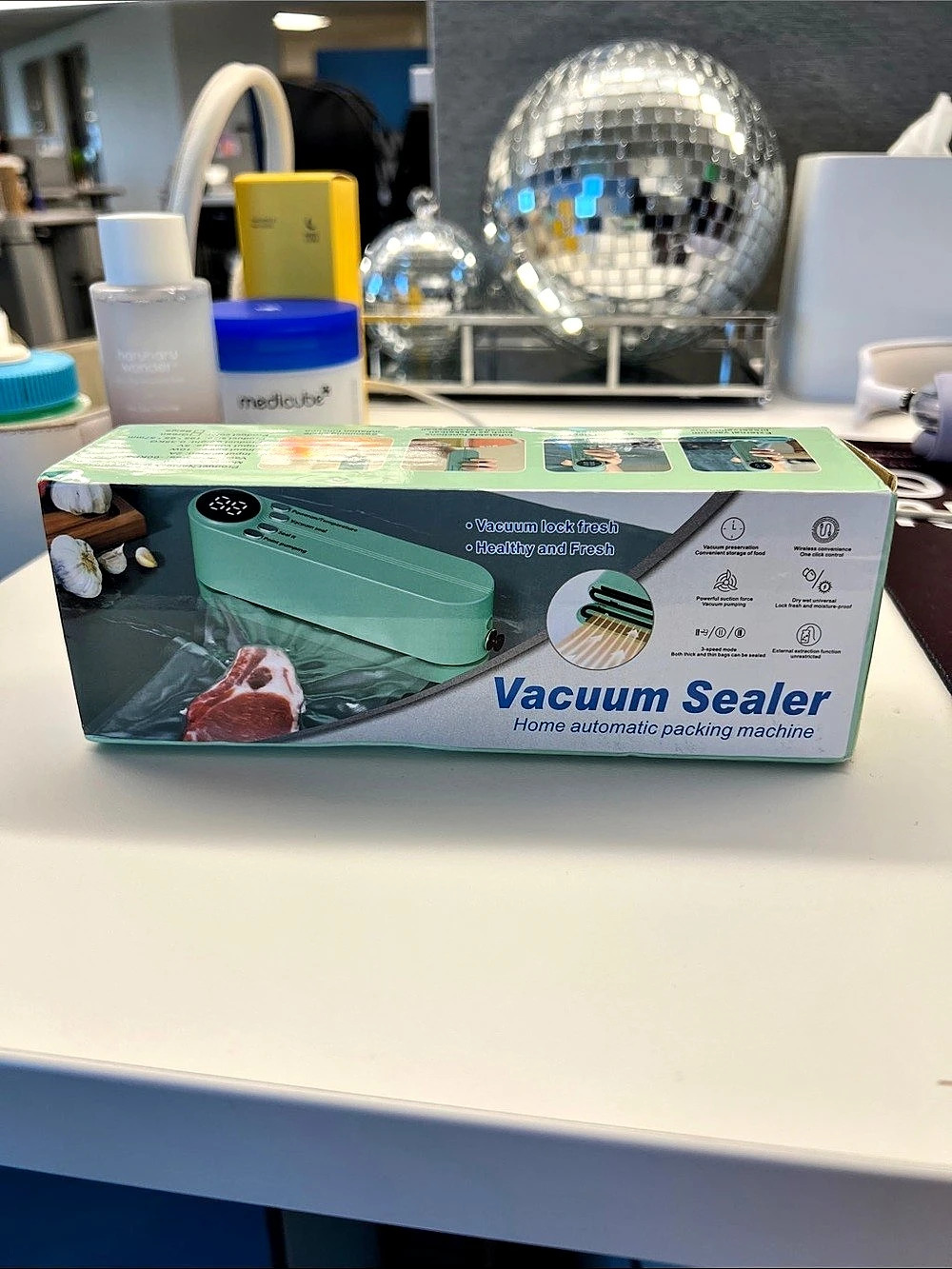 Vacuum Sealer Home Automatic Packing Machine Green